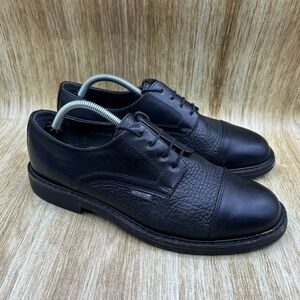 Mephisto Melchior Men's Size 9.5 Black Leather Dress Shoes Cap Toe Oxford